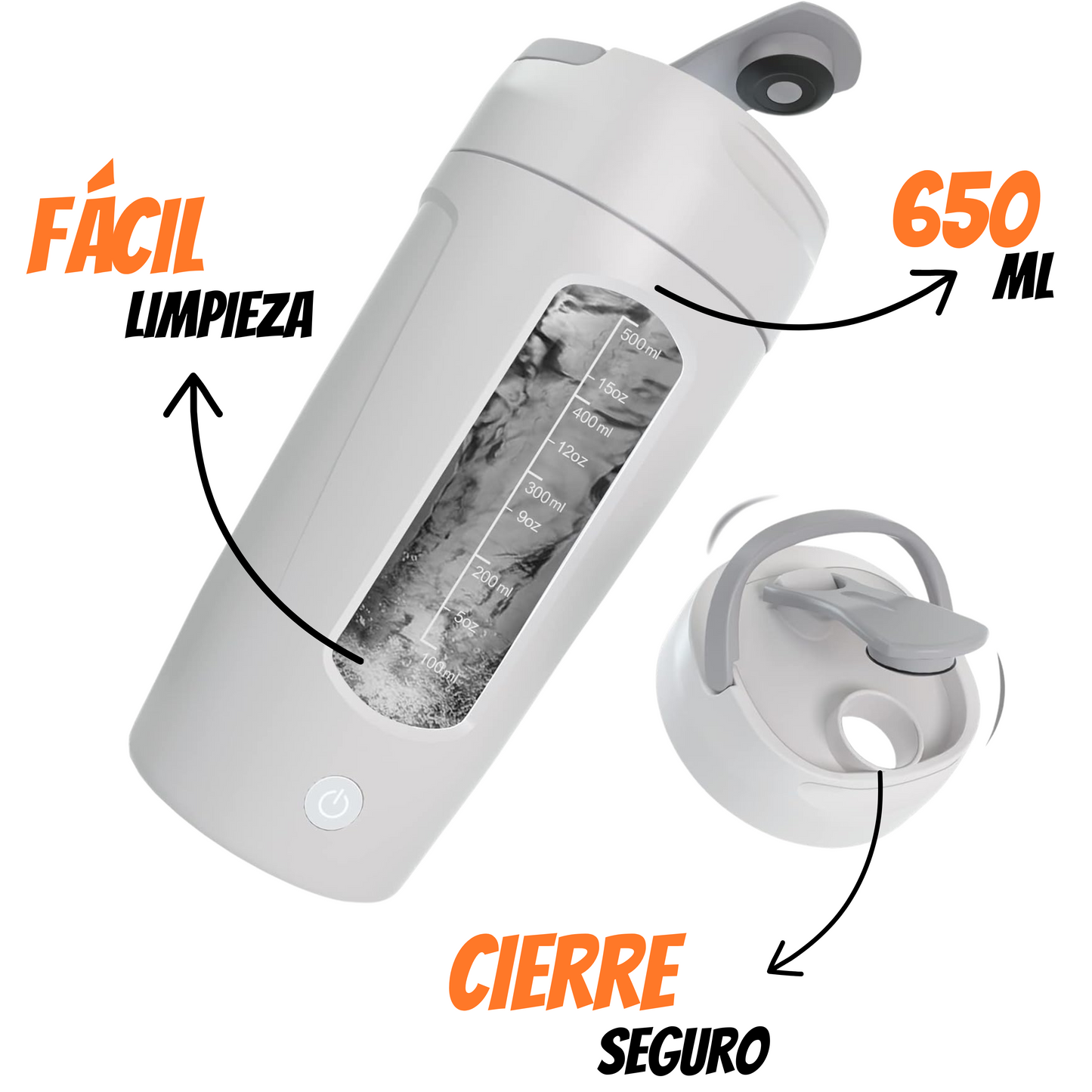 Shaker eléctrico portátil