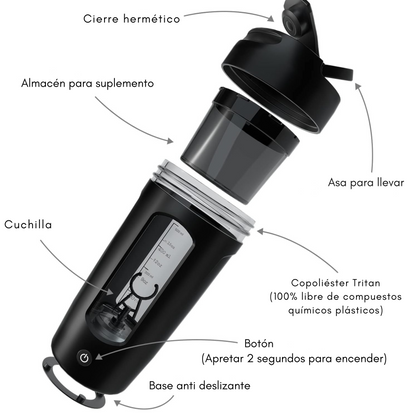 Shaker eléctrico portátil