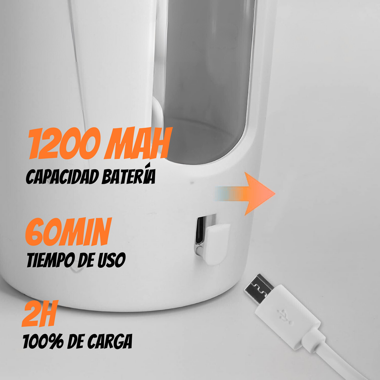 Shaker eléctrico portátil