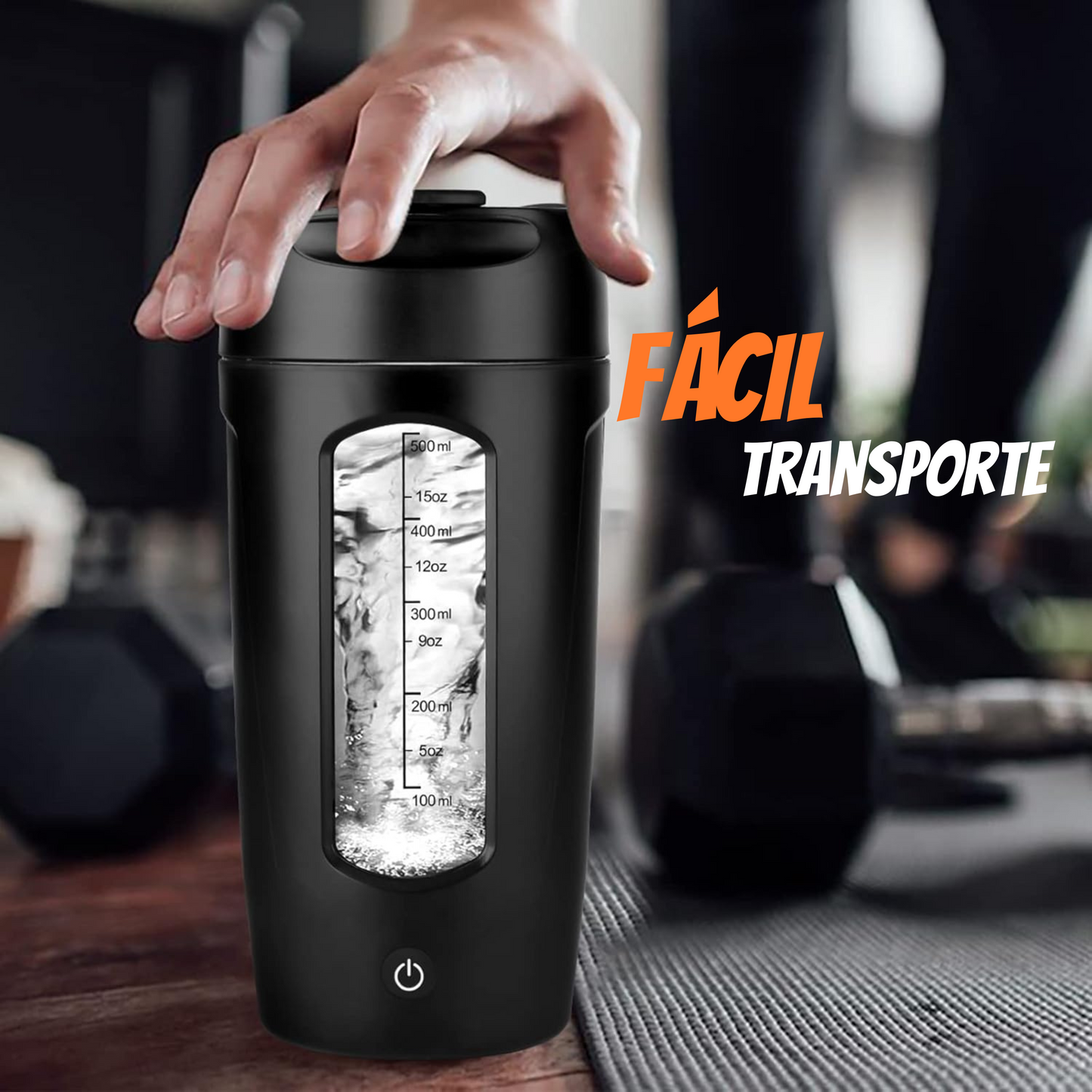 Shaker eléctrico portátil